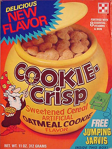 1988 Ralston Cookie Crisp Cereal Box unused Flat cf41 