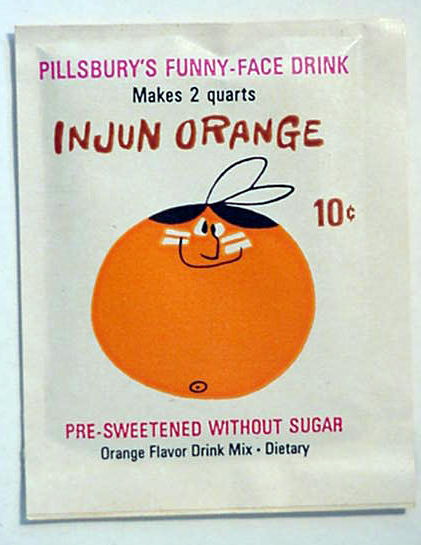 1970s Funny Face Drink JOLLY ORANGE T-Shirt Iron On Premium  Vintage Pillsbury 